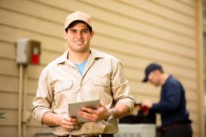 Man standing and smiling