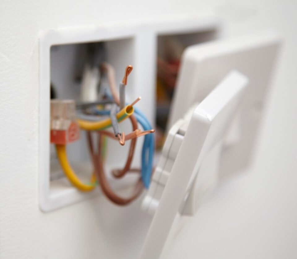 Broken electric socket