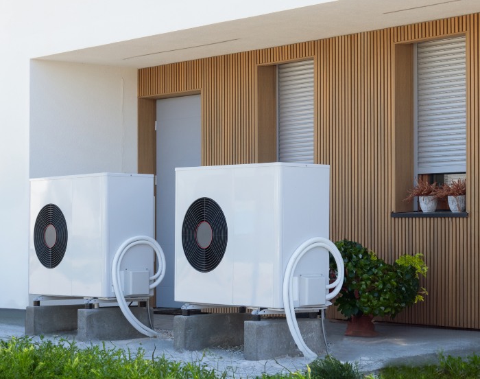 Two Heat pumps were installed in front of a house in Provo and Orem, UT.
